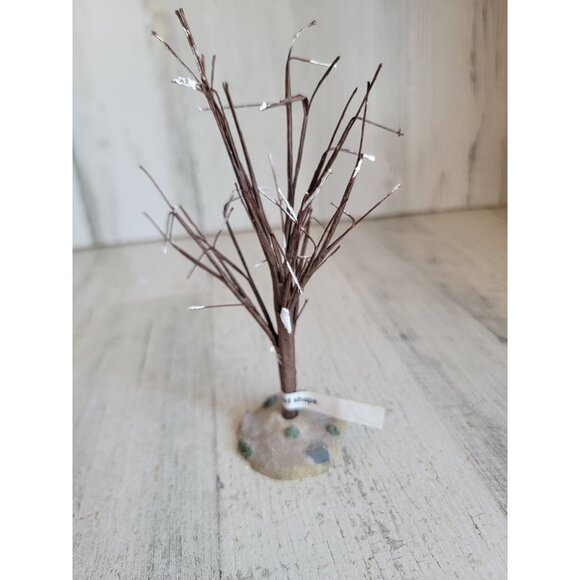 Lemax Tree winter elm snow bare village accessory xmas - Picture 5 of 7